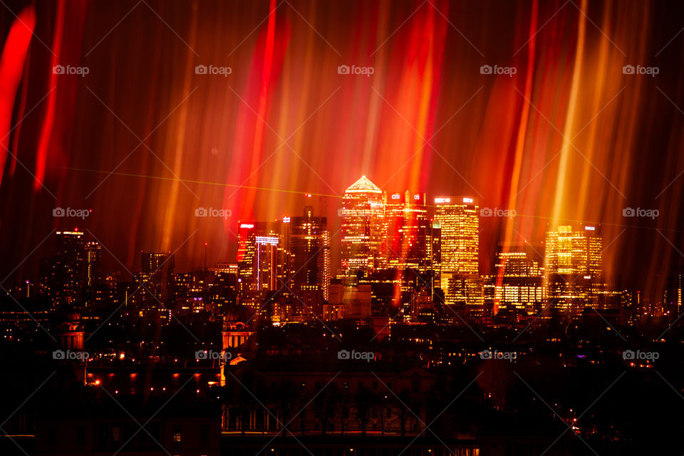 A beautiful night scene of London, United Kingdom. Artistic, colorful photo of a city.