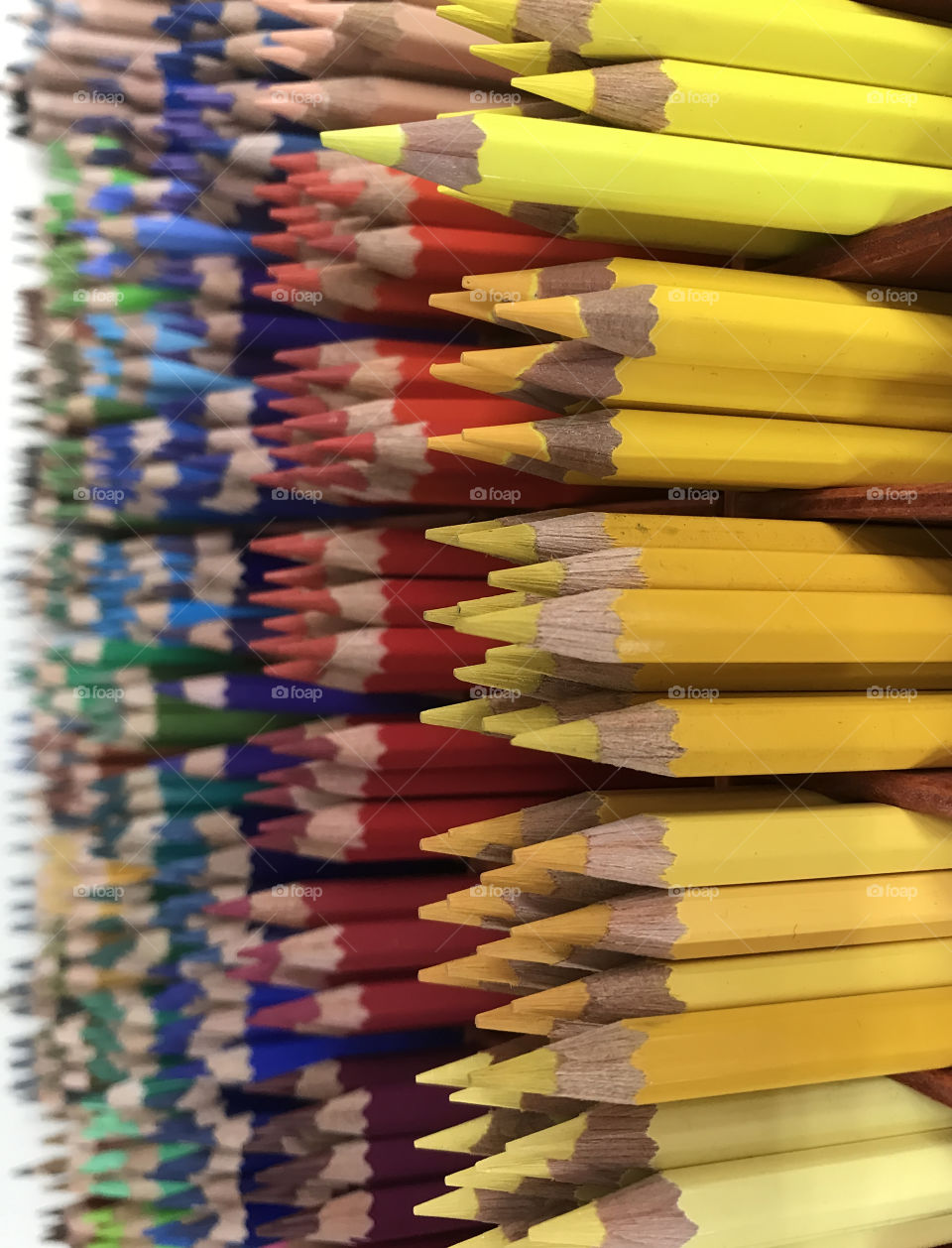 Multicolored pencils for creativity