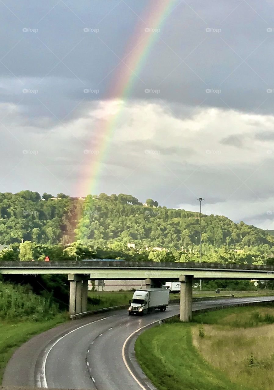  Rainbow on the interstate 