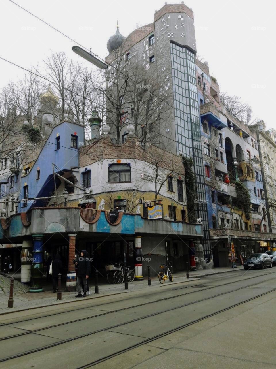 One the most unusual buildings in the world-Hundertwasser House in Vienna, Austria