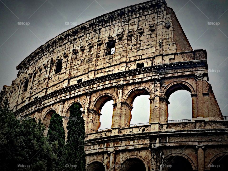 Roman Coliseum in Rome, Italy 