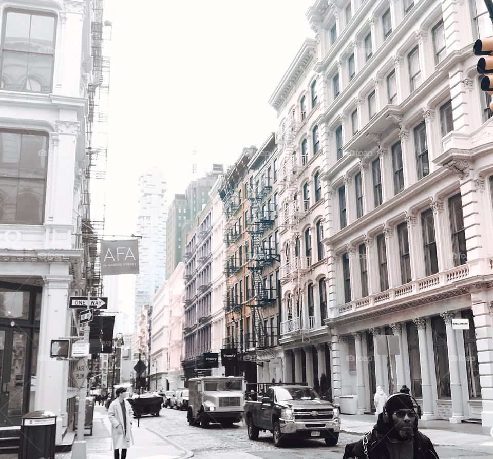 Infrared photography. SOHO New York City 
