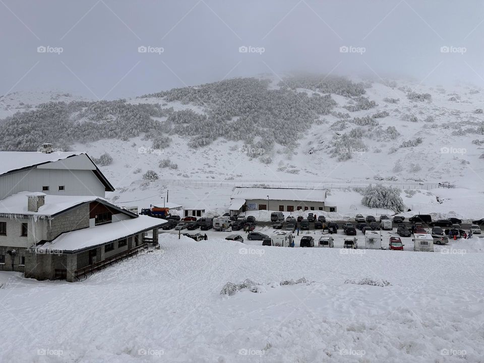 Invierno en el puerto de pajares