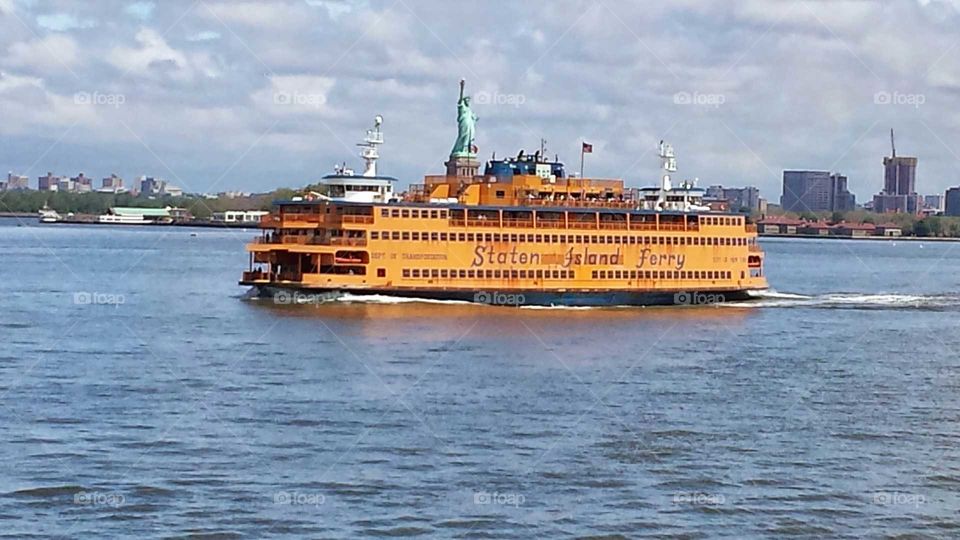 Staton Island Ferry and the Statue of Liberty