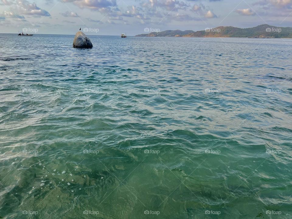 Hermoso paisaje en la playa