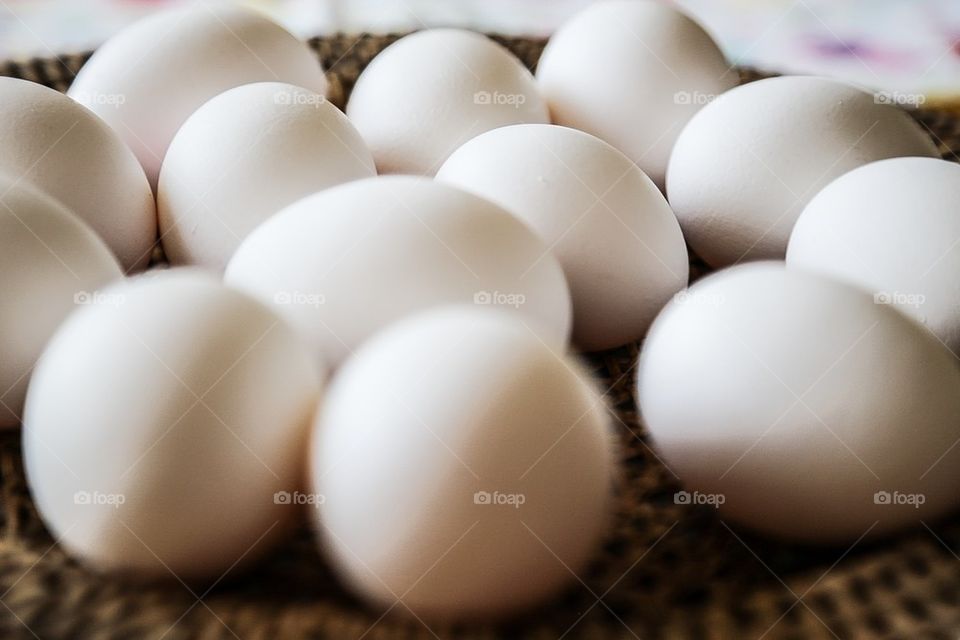 White eggs