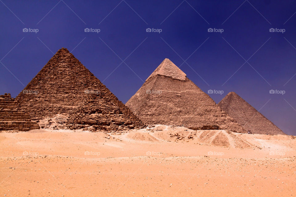 sky blue desert egypt by zgugz
