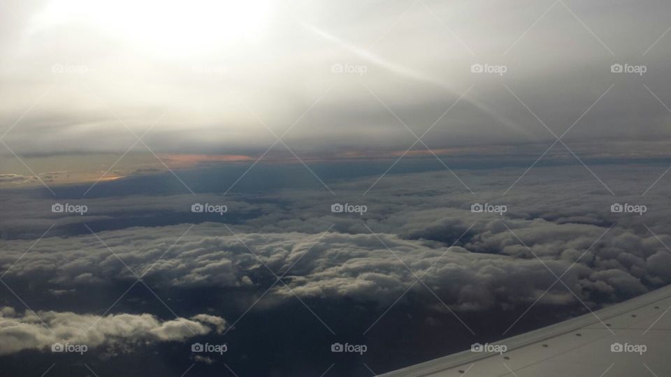 Flying above the clouds