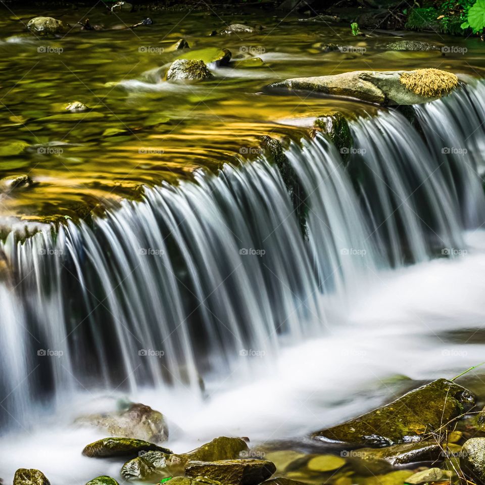 Shypit waterfall in the Carpathian mountains