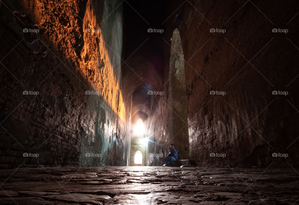 Sun light in the tunnel