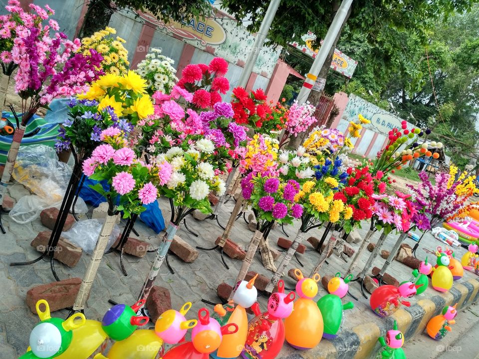 Article colourful flowers