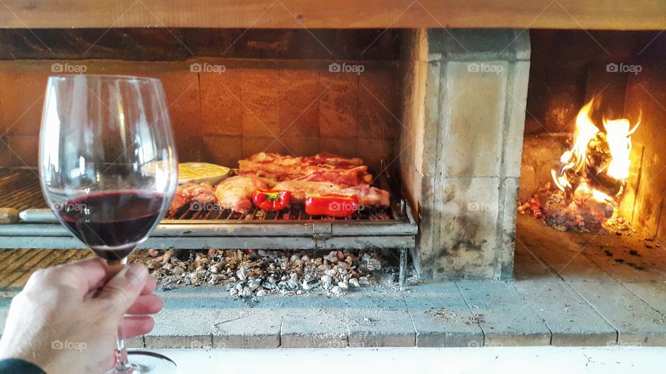 wine and barbecue