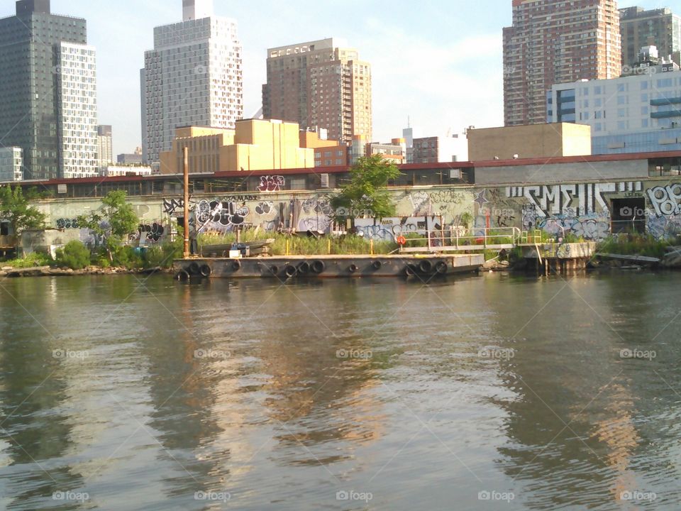 Fishing spot . On a summer day in greenpoint nyc i was visiting one of my favorite spot to relax and stare at this nice view