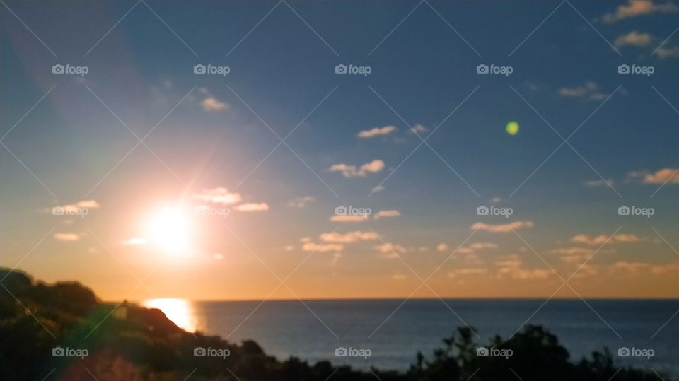 Atardecer desde Higuer dia soleado