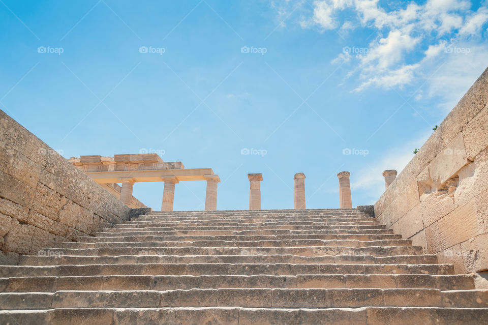 Remains of ancient Greek temple.