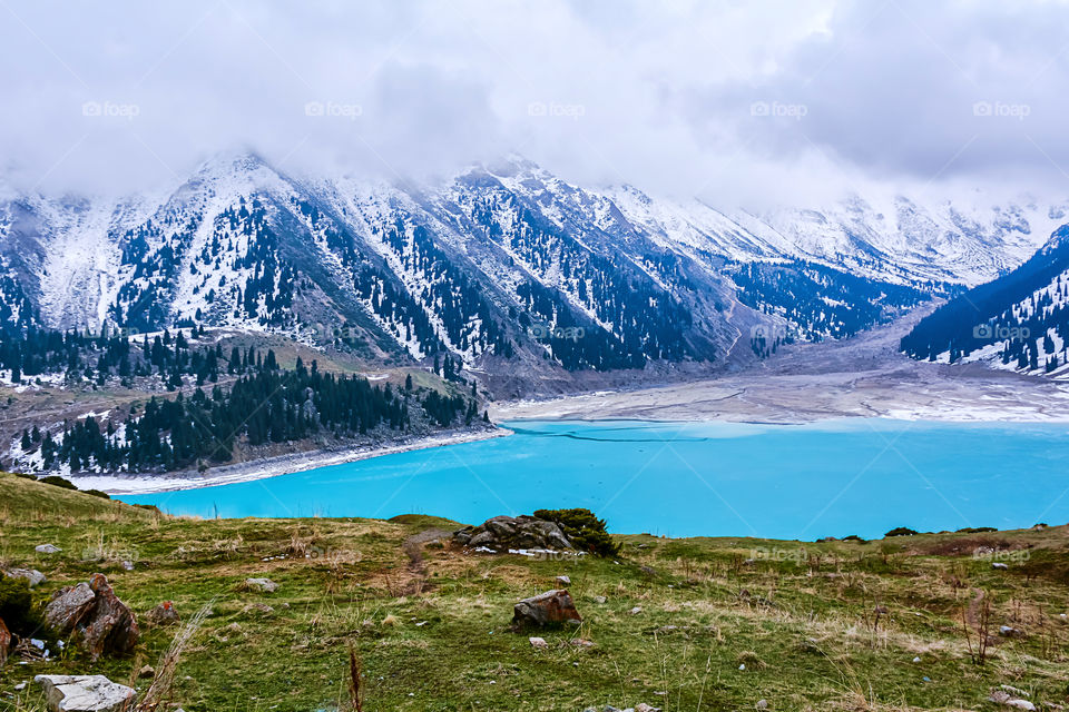 The Big Almaty Lake and his Mountain