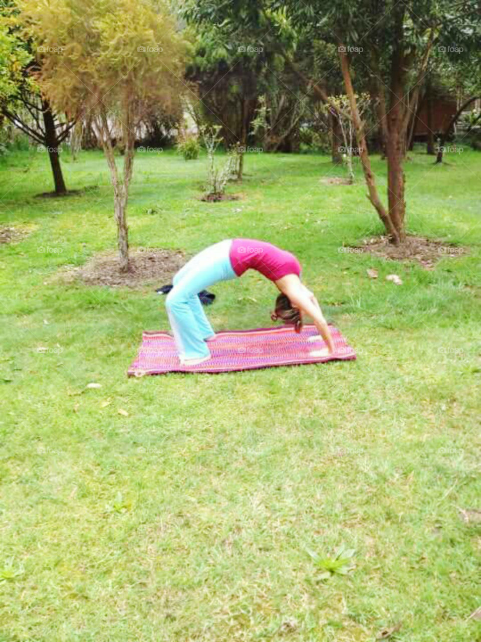 PRACTICING GYMNASTICS