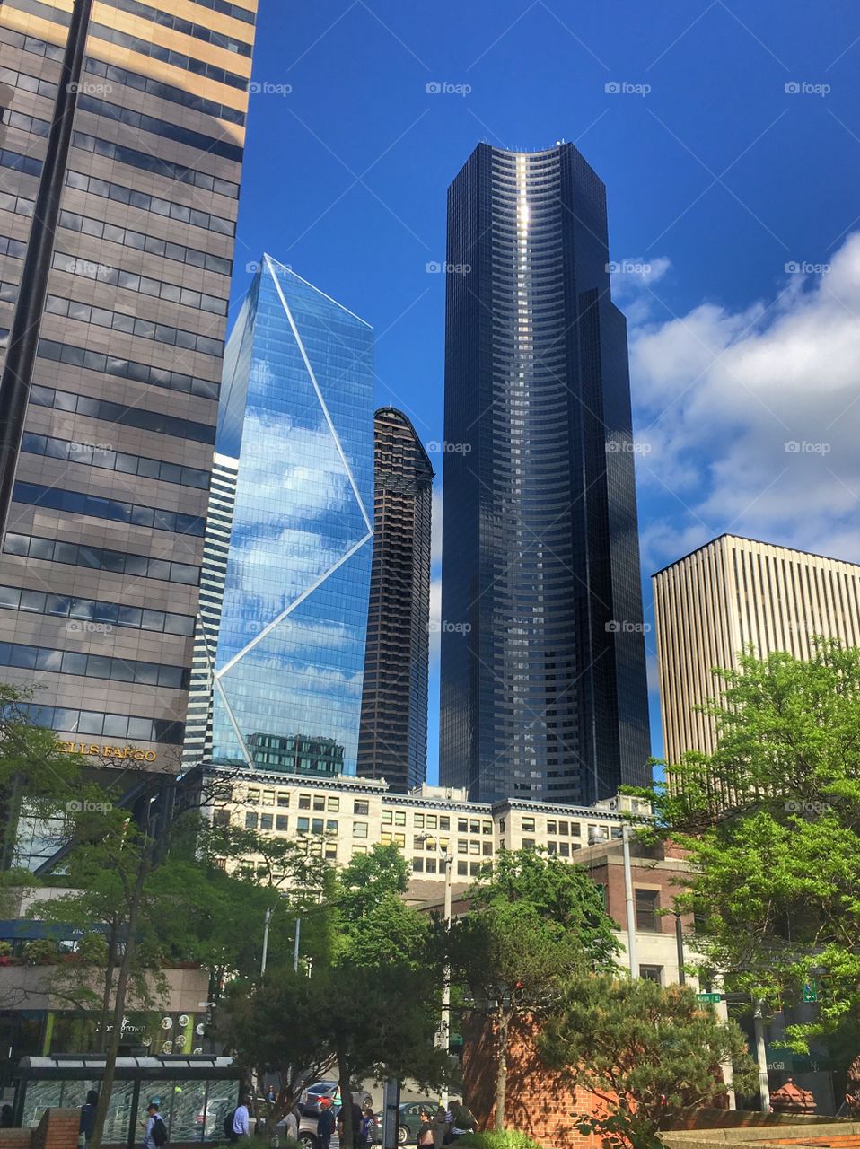 Columbia Tower from Jackson Federal Building - Seattle