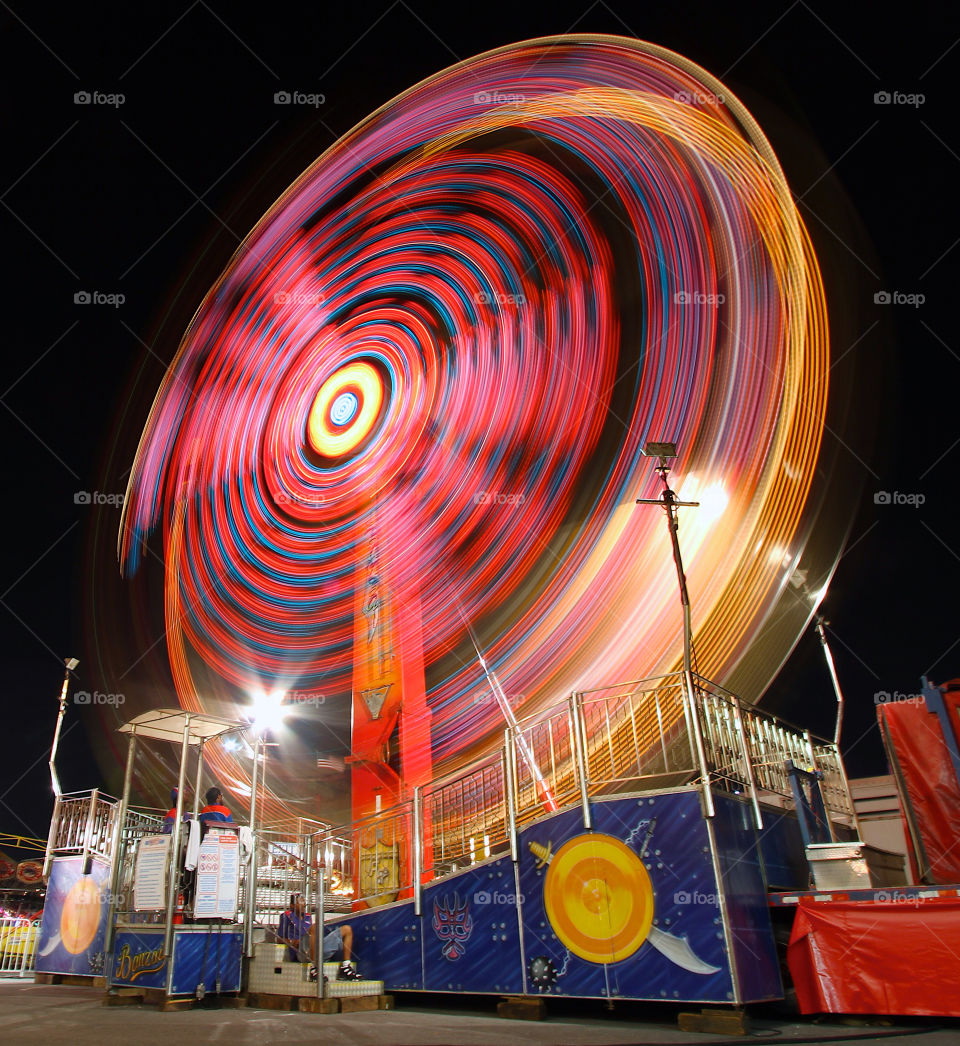carnival lights circle ride by mrbrkly