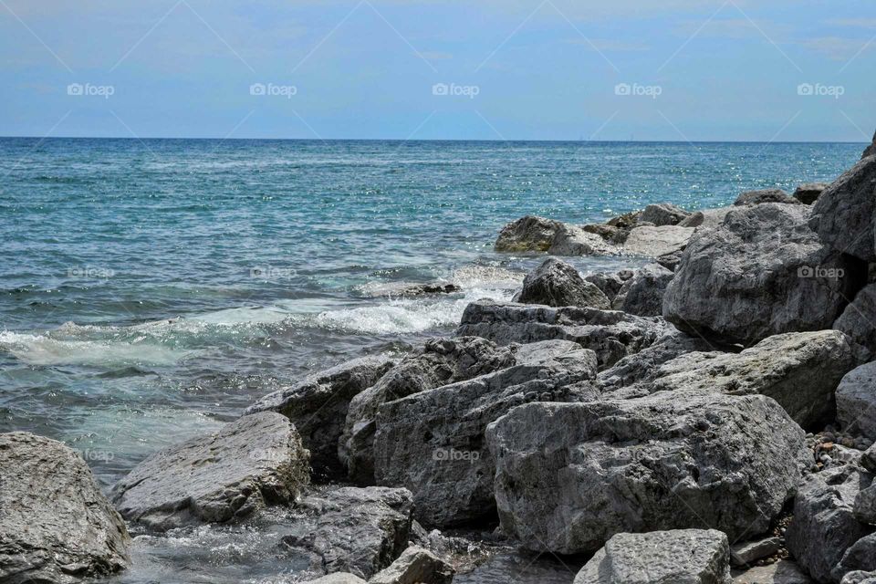 On the shore of Lake Michigan