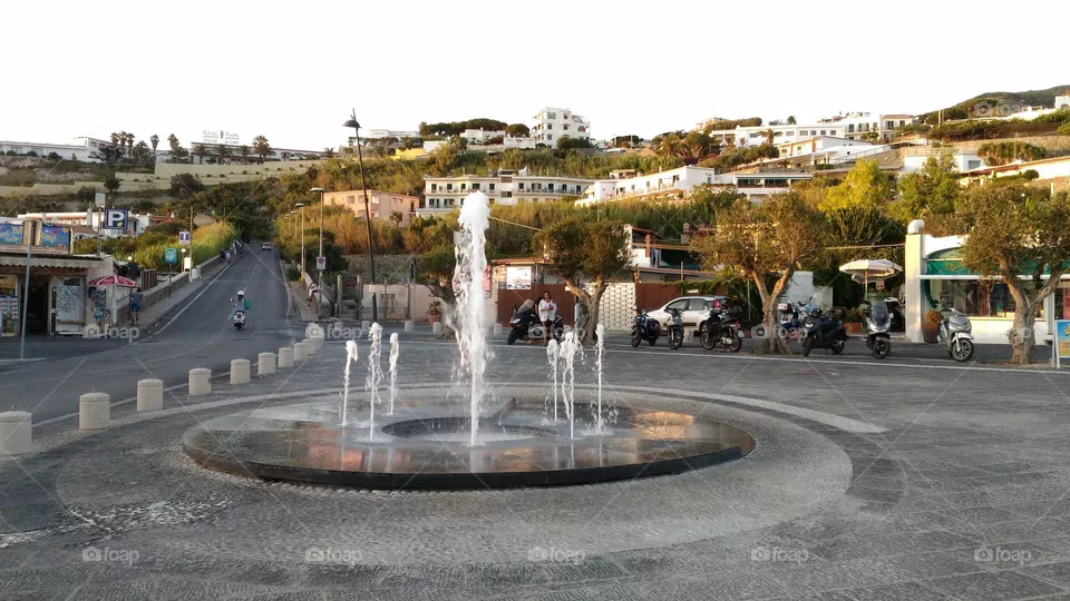 Running fountain