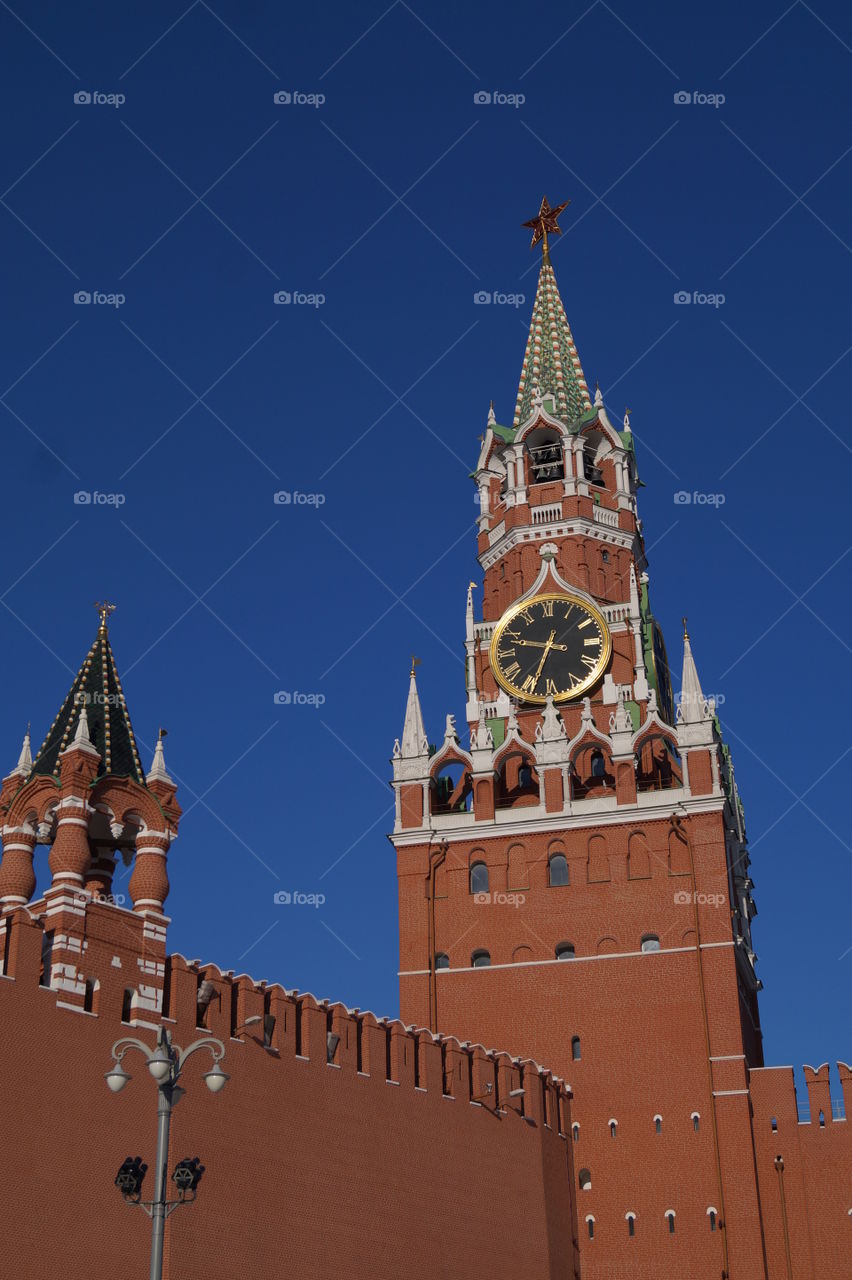 Спасская башня Московского кремля