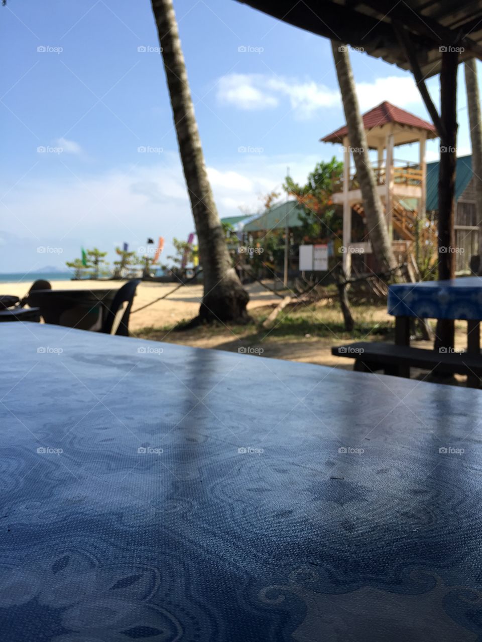 Coffee by the beach. Cherating, Malaysia