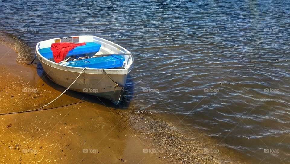 On the bank 