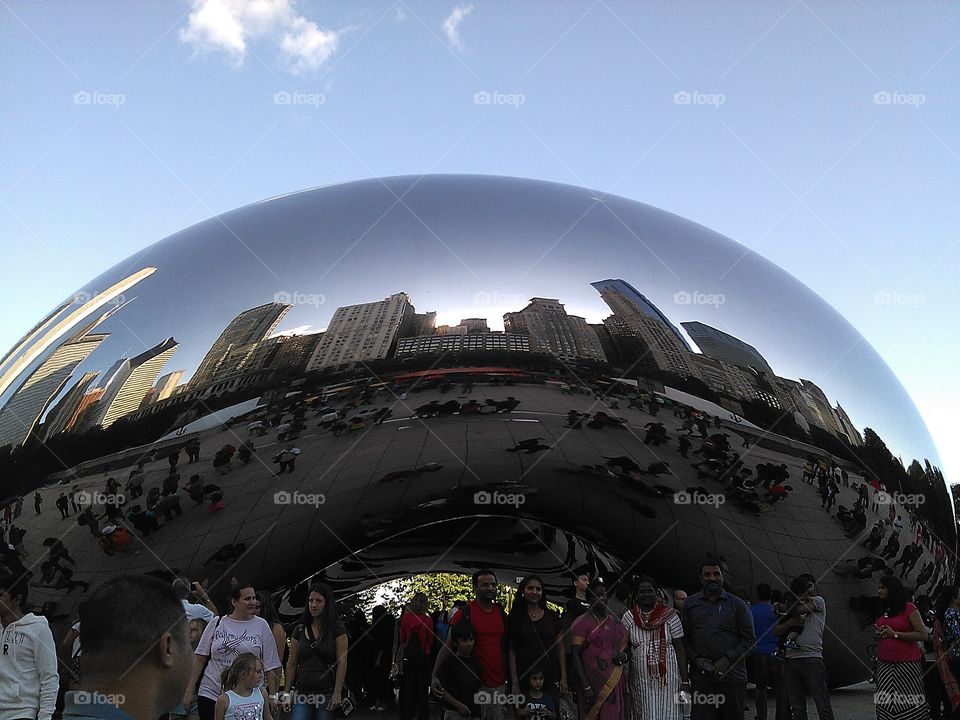 The silver Bean in Chicago, very shiny!