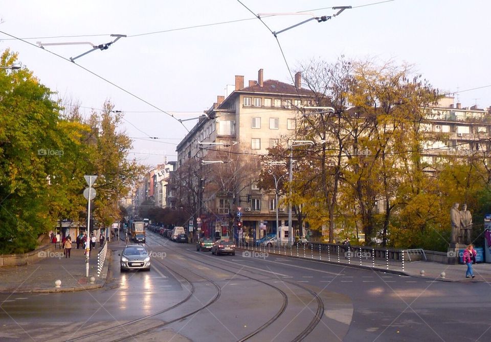 Street Corner in Sofia