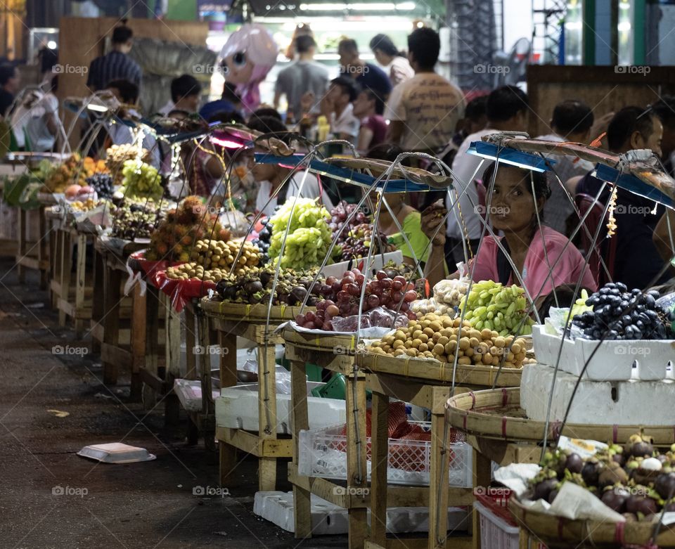 Fresh fruit at China town of YanGon Myanmar