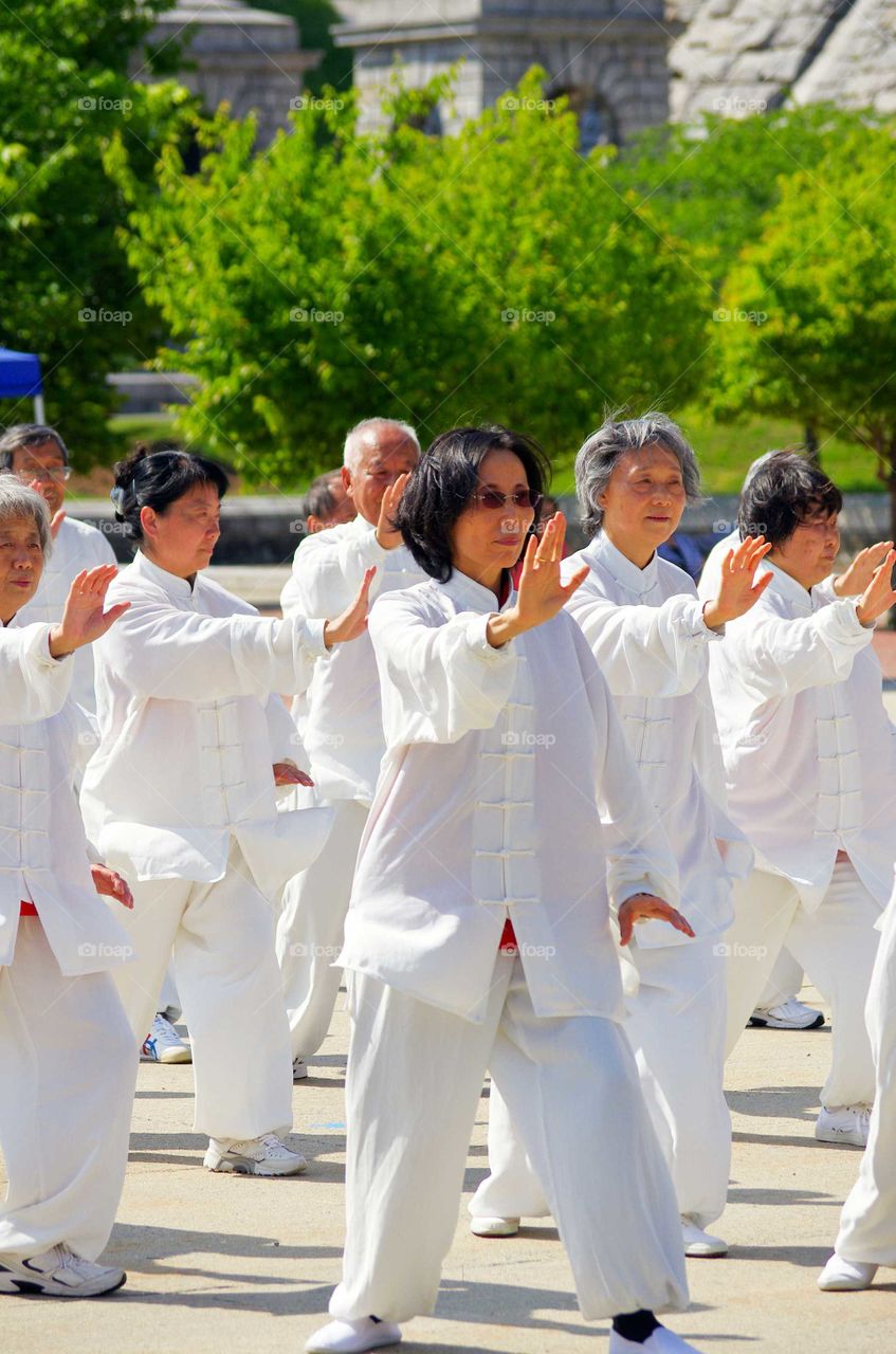 Tai Chi. Asian American Heritage Festival held at the Kensico Dam Plaza in Valhalla, New York on May 30, 2015.