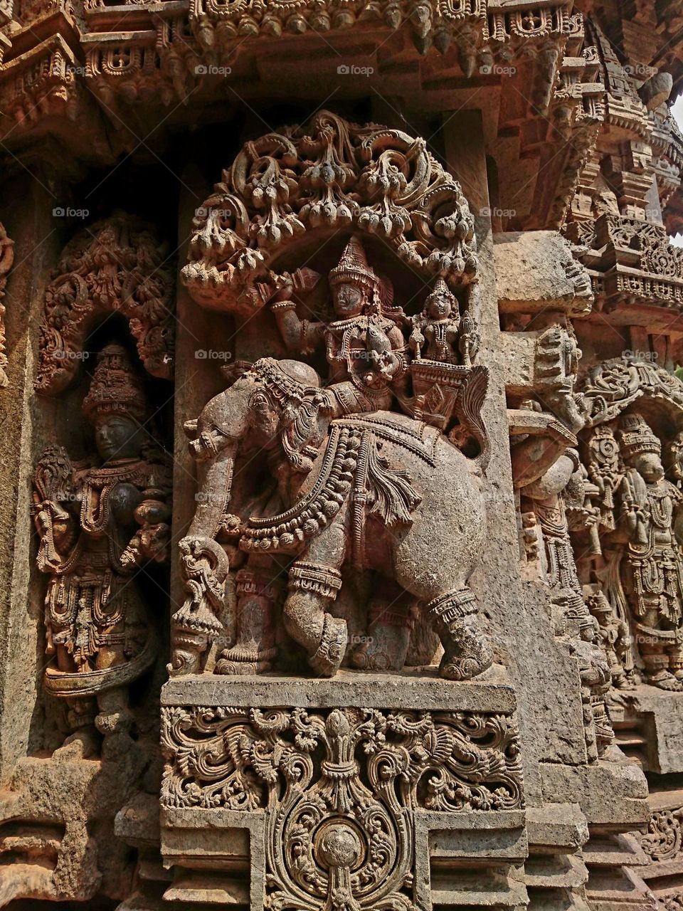 Hoysala art - Somanatha pura- Indran