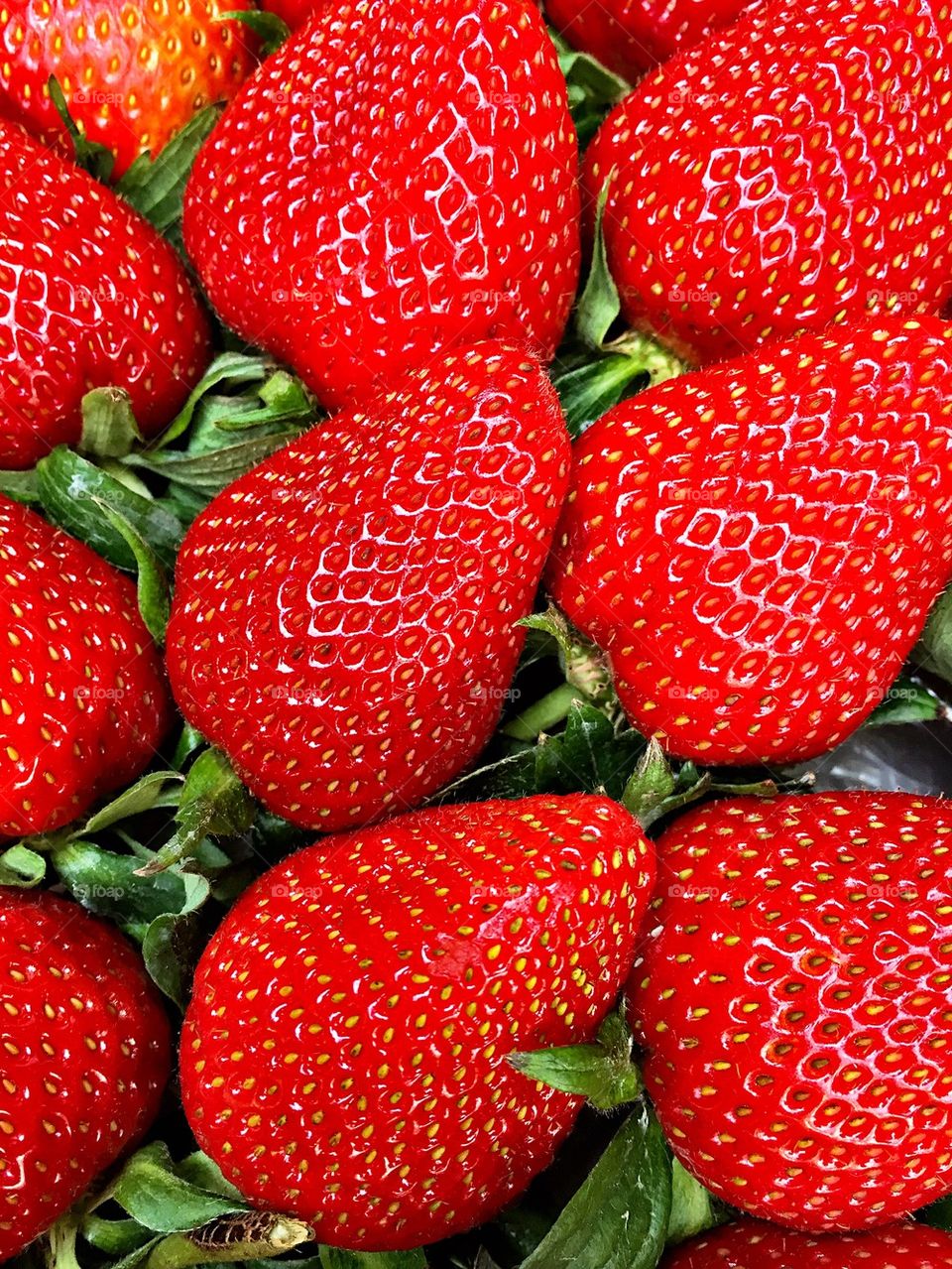 Strawberry up close