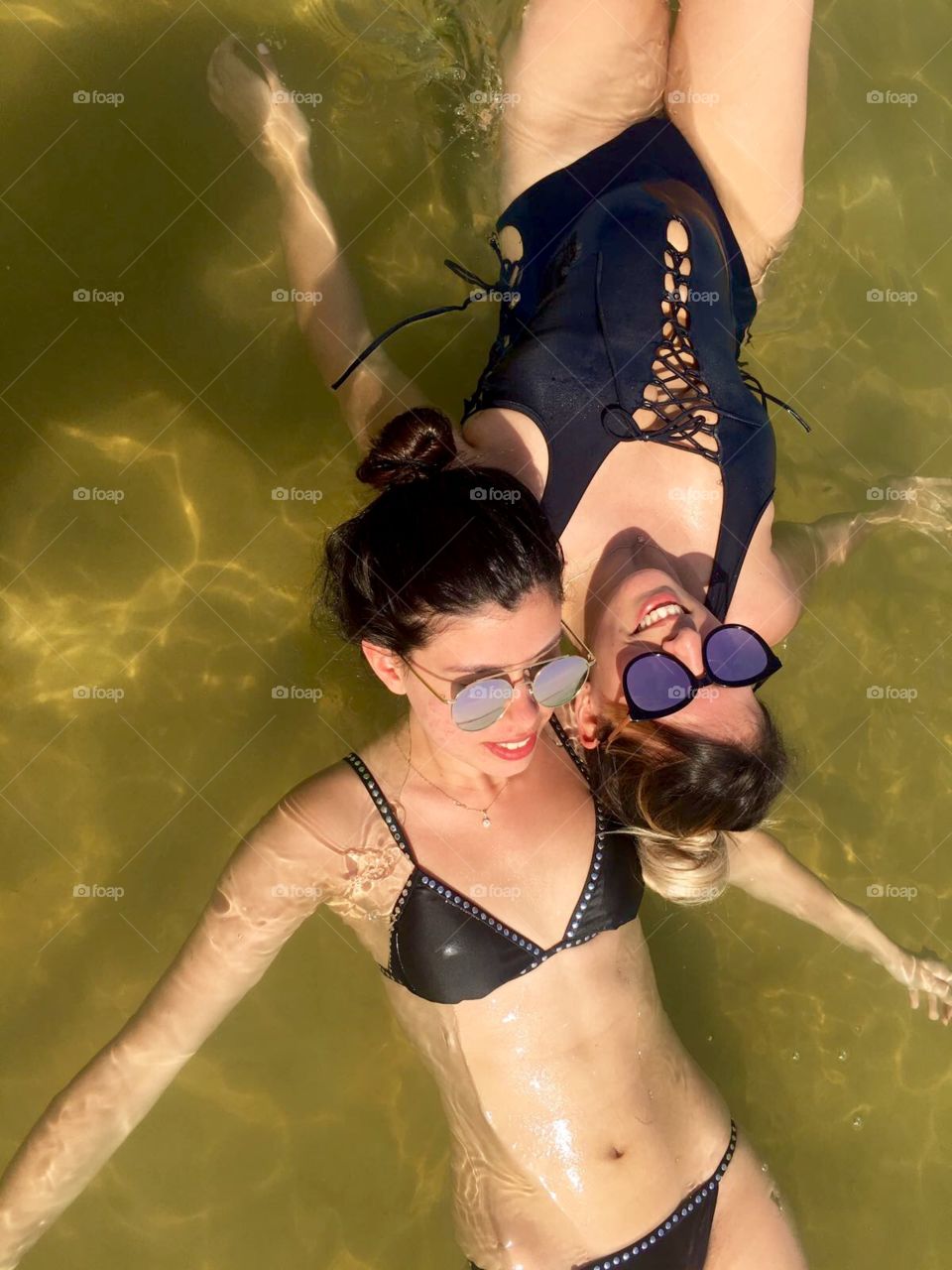 Floating at the Dead Sea 