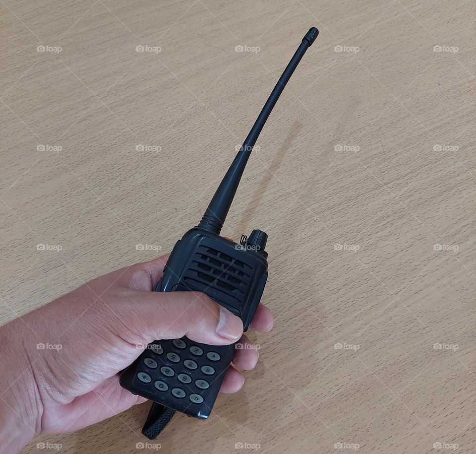 handy talky, a communication tool commonly used for security and other communication needs