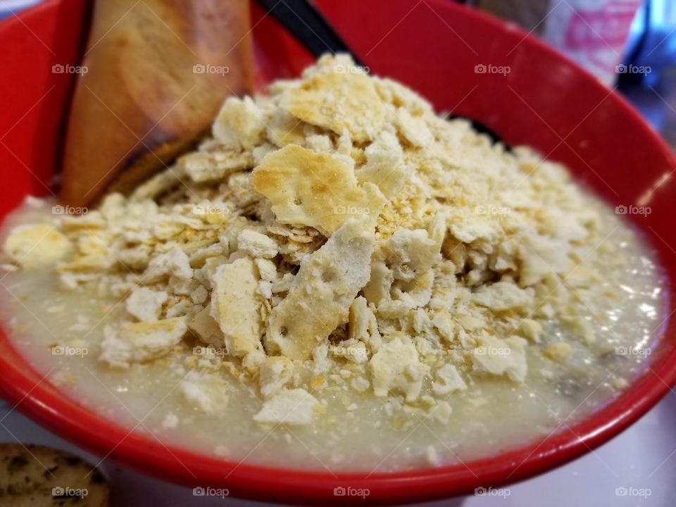 wild rice and crackers