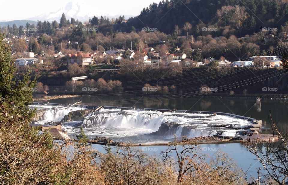 Willamette River Falls. Oregon City.