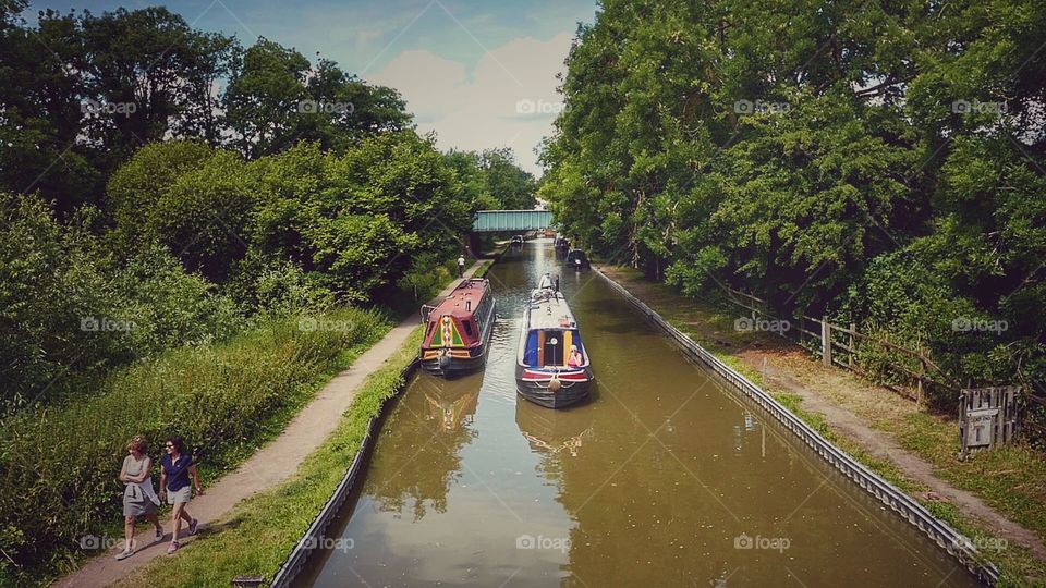 Canal. English canal on a summers day