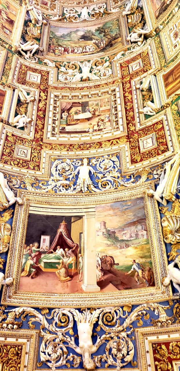 Vatican Rome painting ceiling