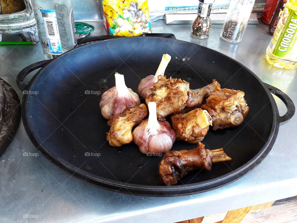 food vegetables table