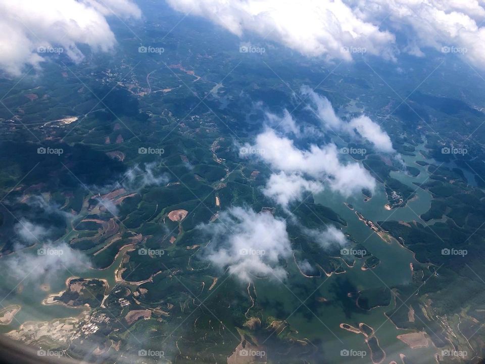 Beautiful mountains from the sky