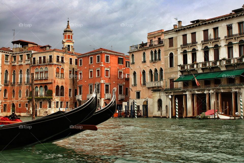 Gondolas in Venice