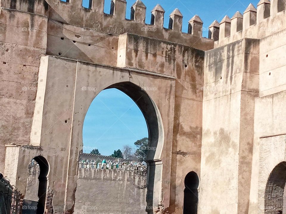 Monuments historical in fes city of morocco