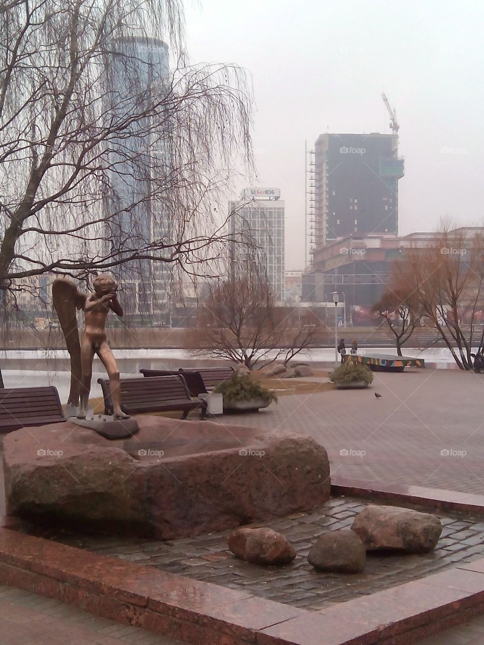 City, Water, People, Tree, Architecture