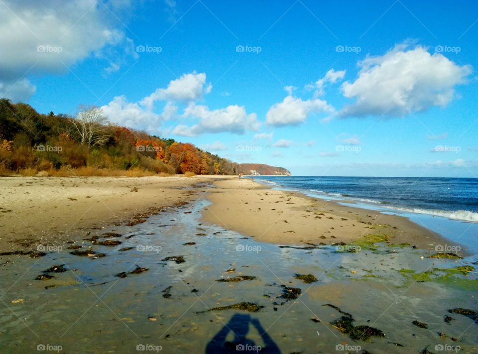 autumn at the Baltic sea coast in Poland