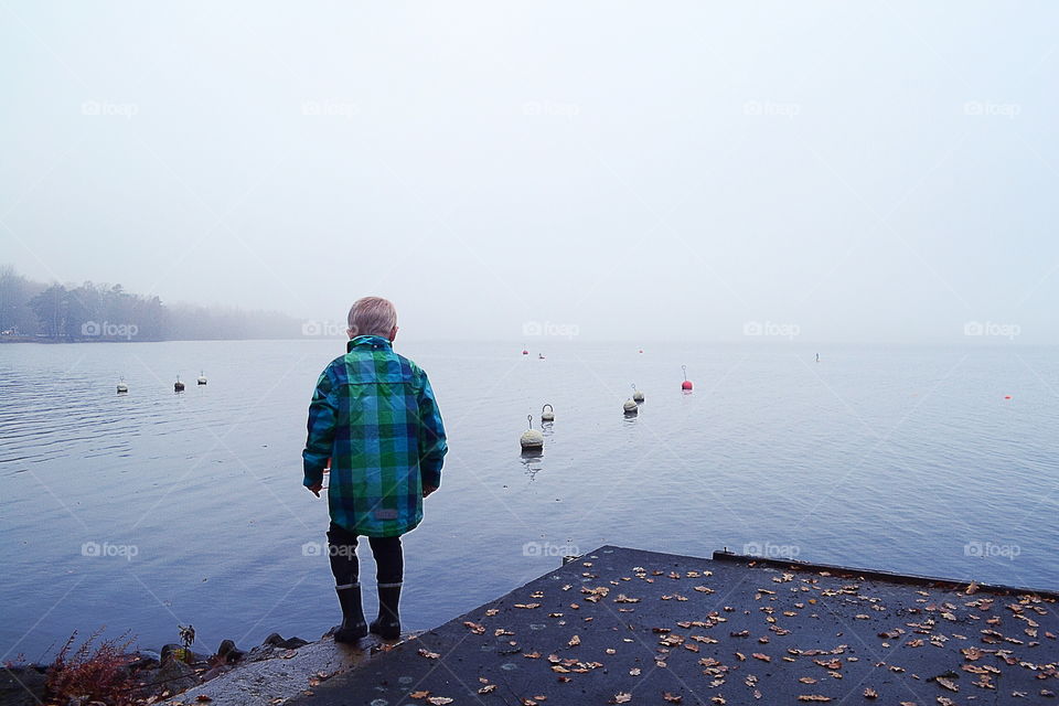 Boy at the lake