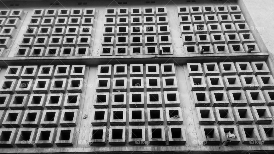 Architecture in black and white.