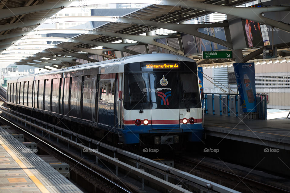 BTS public train in Bangkok 