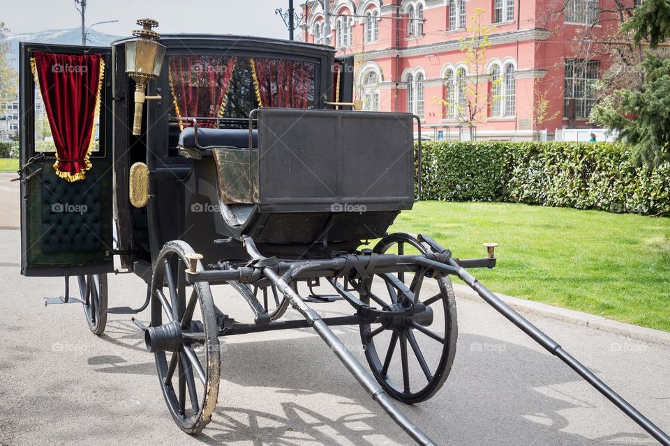 A horse drawn carriage